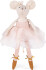Moulin Roty - Ballerina Mus Bamse Med Tøj I Kuffert - Suzie - 26 Cm