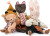 Moulin Roty - Nine Kanin Bamse - Les Minouchkas - 27 Cm