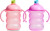 Munchkin - 2Pk Click Lock Bite-Proof Trainer Cup 6M - Pinkpurple - 240 Ml