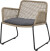 Bloomingville - Mundo Loungestol - Brun - Metal Flet