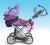 My Baby - 3-I-1 Dukkevogn - Dukke Barnevogn - Lyserød
