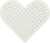 Perleplade - Lille Hjerte - Medium - Nabbi Biobeads
