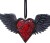 Nemesis - House Of Obscura - Black Winged Heart Hanging Ornament
