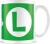 Nintendo - Super Mario Luigi Initial White Pod Mug - White
