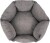 Nordic Paws - Comfyhex Hundeseng - Koksgrå - 75X75X27 Cm