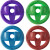 Oniverse Nsw2 Pack Of 4 Racing Wheel Controller Holders