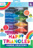 Ooly - Jumbo Farvekridt 12 Stk - Happy Triangles