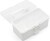 Sortimentskasse Med Indsats - Hvid Og Klar Plast - 20X10X10 Cm