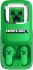 Minecraft - True Wireless Earbuds Høretelefoner Til Børn - Grøn