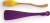 Ototo - Witchin Basting Brush Spatula - Purple And Yellow