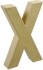 Bogstav Til Pynt - Pap - X - Stort Bogstav - 20X11 5 Cm
