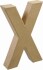 Bogstav Til Pynt - Pap - X - Stort Bogstav - 20X11 5 Cm