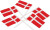 Papirflag - Str 20X25 Cm - 10 Stk