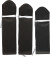 Papir Pomponer - Ø 20 24 30 Cm - 16 G - Sort - 3 Stk