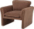 Bloomingville - Paseo Loungestol - Brun - Polyester Stof