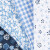 Patchworkstof - Str 45X55 Cm - 100 G - Blå - 4 Stk 1 Bundt
