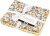 Patchworkstof - Str 45X55 Cm - 100 G - Gul - 4 Stk 1 Bundt