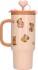Penfection - To Go Krus Med Sugerør - Capybara - Beige-Brown - 470 Ml