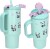 Penfection - To Go Krus Med Sugerør - Panda - Turquoise - 470 Ml