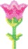 Perleplade - Blomster Pige Dreng Æble Og Pære - Medium - 6 Stk