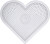 Perleplade - Hjerte - Klar