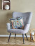 Bloomingville - Perry Loungestol - Natur - Polyester Stof