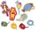 Winnie The Pooh - Lacing Cards - Peter Plys Snørre Kort