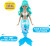 Zuru Pets Alive - Magic Swimming Mermaid - Havfrue - Sea Wave