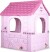 Feber - Pink Fantasy House - Udendørs Legehus I Plastik Til Børn