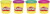 Play-Doh - Modellervoks Sæt - 4-Pak - Livlige Farver - 340 G