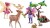 Playmobil Princess Magic - Feer Med Skovdyr - 71800