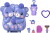 Polly Pocket - Blueberry Besties Compact - Mattel Jkc48