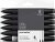 Winsor Newton - Promarker Tusser - Sort Blender - 6 Stk