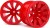 Quantum Xt 32In Wheel Red2Pcs - Mv150247 - Maverick Rc