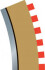 Scalextric - Radius 3 Inner Borders Barriers Til C8204 - C8281