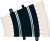 Scalextric Skinner - Radius 3 Outer Curve - 22 5 - 2 Stk - C8204