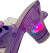 Real Uniq - Beauty Sko Med Lysende Hæle - Pink Purple Or Blue - 185 Cm