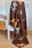 Rice - Knitted Baby Blanket With Animals And 3D Details - Chocolate Brown