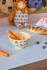 Rice - Melamine Bowl With Blue Kids In Paris Print - Soft Blue - 300 Ml