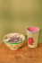 Rice - Melamine Cup With Cream Snoopy Print - Cream And Yellow - 400 Ml