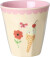 Rice - Melamine Cups With Fun Fair Prints - Pink - Small