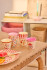 Rice - Melamine Cups With Fun Fair Prints - Pink - Small