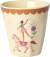 Rice - Melamine Cups With Fun Fair Prints - Pink - Small