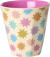 Rice - Melamine Cups With Fun Fair Prints - Pink - Small
