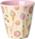 Rice - Melamine Cups With Fun Fair Prints - Pink - Small