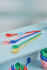 Rice - Melamine Latte Spoons - Assorted Solid Colors - Set Of 6