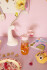 Rice - Plastic Kids Drinking Bottle With Abc Print - Pink - 550 Ml