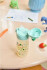 Rice - Plastic Kids Drinking Bottle With Fun Fair Print - Mint - 550 Ml