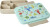 Rice - Plastic Lunchbox With 6 Rooms - Blue Ocean Print - Blue