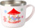 Rice - Stainless Steel Baby Cup With Handle And Fixed Cover - Pink Fun Fair